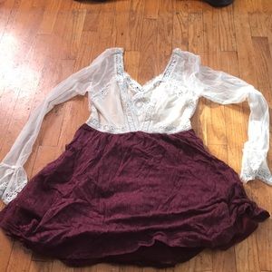 Free people Victorian mini dress size 6